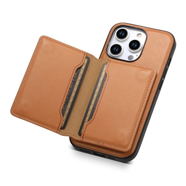 2in1 Magnetic Magsafe Card Holder Luxury Cowhide Leather Phone Case For iPhone 12 13 14 15 Pro Max 15Plus Removable Wallet Cover - Image 3