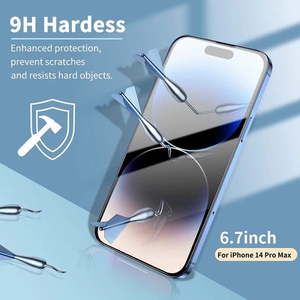 3/5PCS Glass Screen Protector Phone Case for IPhone 12 11 13 14 15 Pro Max Mini XS XR X 8 7 Plus 14Pro 13Pro IPones Front Cover - Image 3