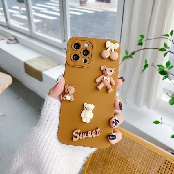 3D Bears Phone Cases for iPhone 11 12 13 14 15 Pro Max Soft Silicon Back Cover Case for iPhone X XR XS Max 7 8 6 6s Plus Se 2020 - Image 7