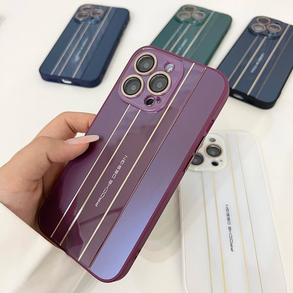 AG Glass Lens Film Protect Phone Cases For iPhone 14 13 12 11 Pro Max 14Plus 14Pro Luxury Supercar Style Shockproof Hard Cover - Image 4