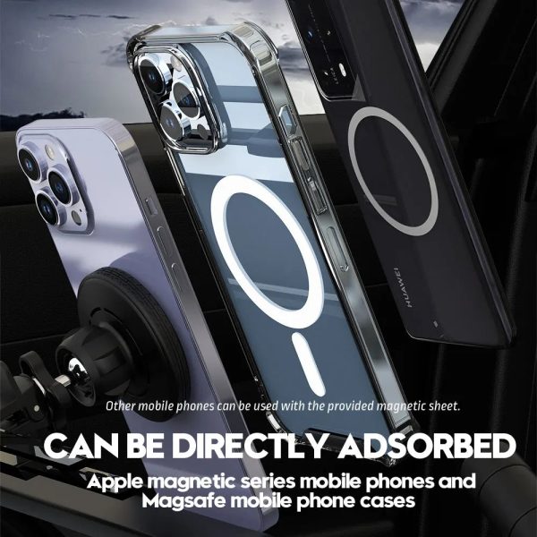 Caliper Hub Tire Magnetic Car Phone Holder For iPhone 14 12 13 15 Pro Max Mini Plus Magsafe Car Metal Bracket Vent Stable Clip - Image 5