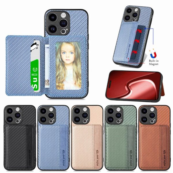 Carbon Fiber Case For Redmi Note 11 11E 12 Pro Plus 11S 11T 12Turbo 2in1 Magnetic Card Bag Photo Frame Back Cover - Image 6