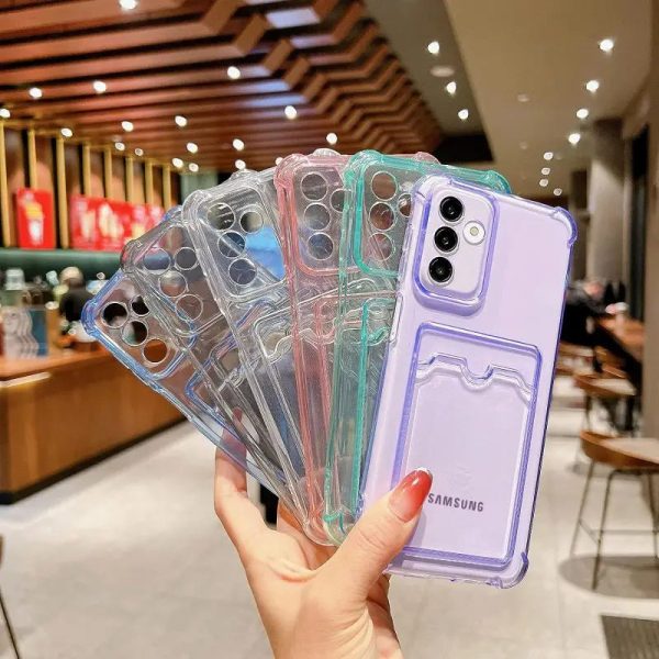 Card Bag Case for Samsung Galaxy A24 A54 5G A14 A34 A23 A52 A21S A42 A50S A30S A50 A72 A52S A22 Shockproof TPU Cover Clear Funda - Image 6