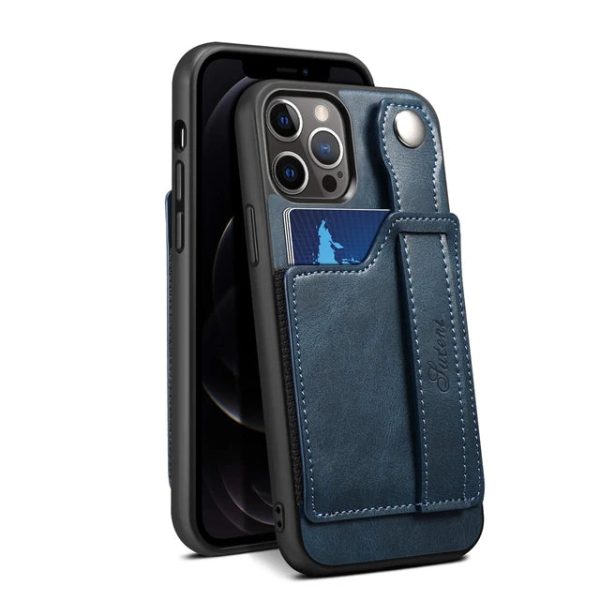 Case For iPhone 15 14 13 12 Pro Max 15Plus Mini Luxury Leather Wallet Cover With Wrist Strap Stand Feature Credit Cards Pocket - Image 9