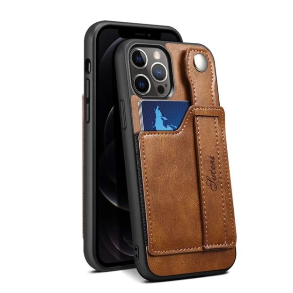 Case For iPhone 15 14 13 12 Pro Max 15Plus Mini Luxury Leather Wallet Cover With Wrist Strap Stand Feature Credit Cards Pocket - Image 12