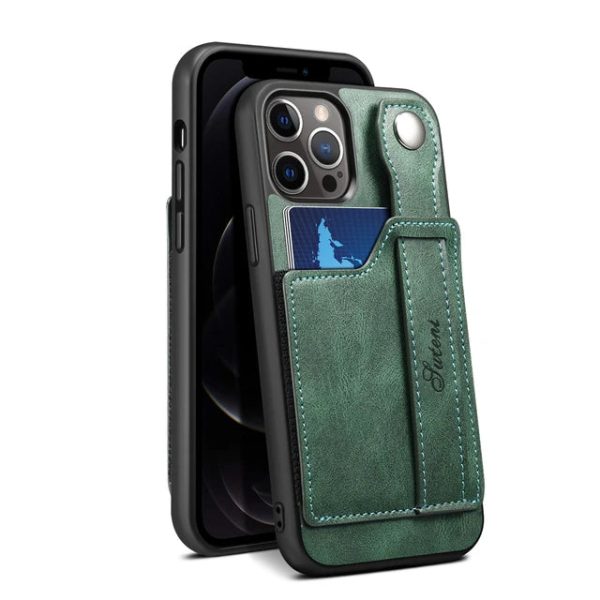 Case For iPhone 15 14 13 12 Pro Max 15Plus Mini Luxury Leather Wallet Cover With Wrist Strap Stand Feature Credit Cards Pocket - Image 10