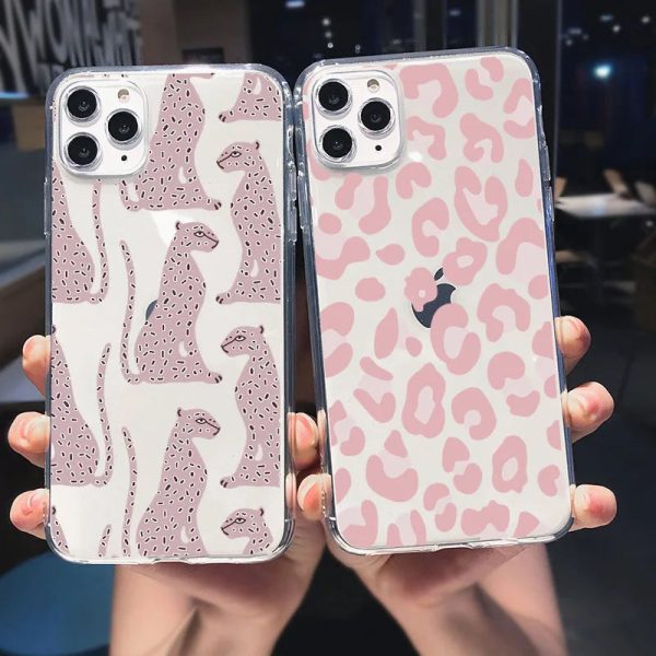 Clear Leopard Butterfly Phone Case For Samsung Galaxy S21 S20 FE Note 20 Ultra 10 9 8 S10 S10e S9 S8 Lite Plus Pro 2020 Soft Bag