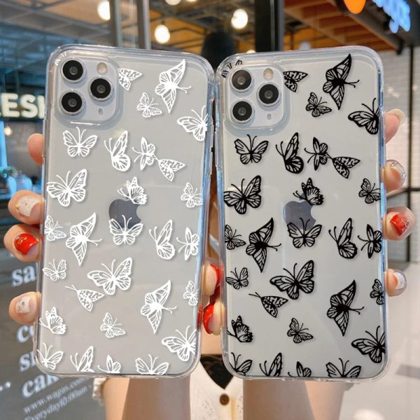 Clear Leopard Butterfly Phone Case For Samsung Galaxy S21 S20 FE Note 20 Ultra 10 9 8 S10 S10e S9 S8 Lite Plus Pro 2020 Soft Bag - Image 2