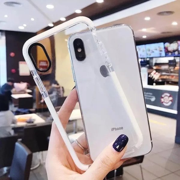 Fashion Transparent Phone Case For iPhone XS X Clear Silicone Cover Soft Coque - Image 2