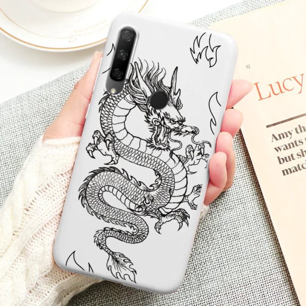 For Honor 9X Case Global Version Fashion Dragon Flower TPU Back Cover On For Huawei Honor 9X Premium STK-LX1 9 X Honor9X 6.59'' - Image 9