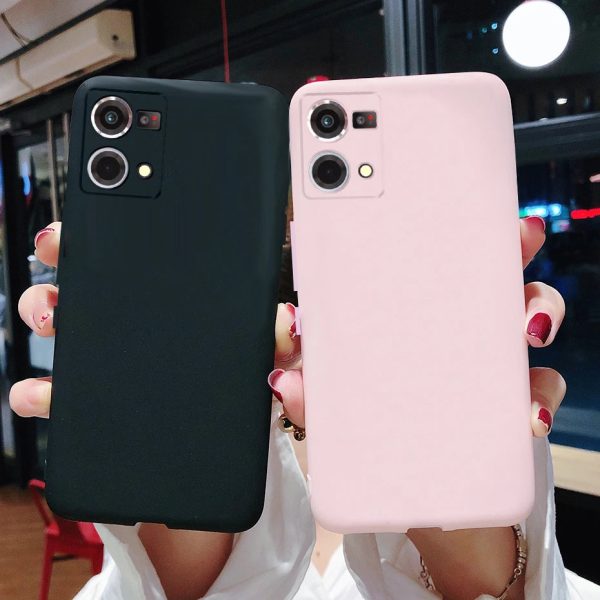 For OPPO Reno 7 Case Candy Color Silicone Soft Matte Phone Cover For OPPO Reno7 Reno 7 4G F21 Pro CPH2363 2022 Shockproof Bumper