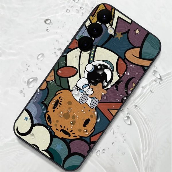 For Samsung Galaxy S24 Ultra S23 S21 FE Case Astronaut Pattern ShockProof Painted Soft Phone Cover For Samsung Galaxy A53 A54 - Image 4