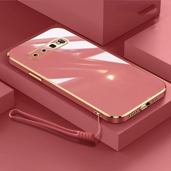 For Samsung S10 Case Galaxy S10+ Luxury Square Plating Galaxy S10 Plus Phone Case ShockProof Soft TPU Silicone Back Cover Fundas - Image 4