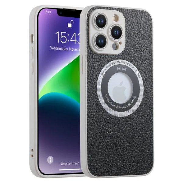 Glass Metal Flash Drilling Lens Protection PU Leather Magnetic Case For Iphone 11 13 12 14 Pro Max 14Plus 14Pro Shockproof Cover - Image 8