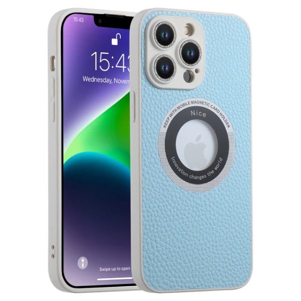 Glass Metal Flash Drilling Lens Protection PU Leather Magnetic Case For Iphone 11 13 12 14 Pro Max 14Plus 14Pro Shockproof Cover - Image 9