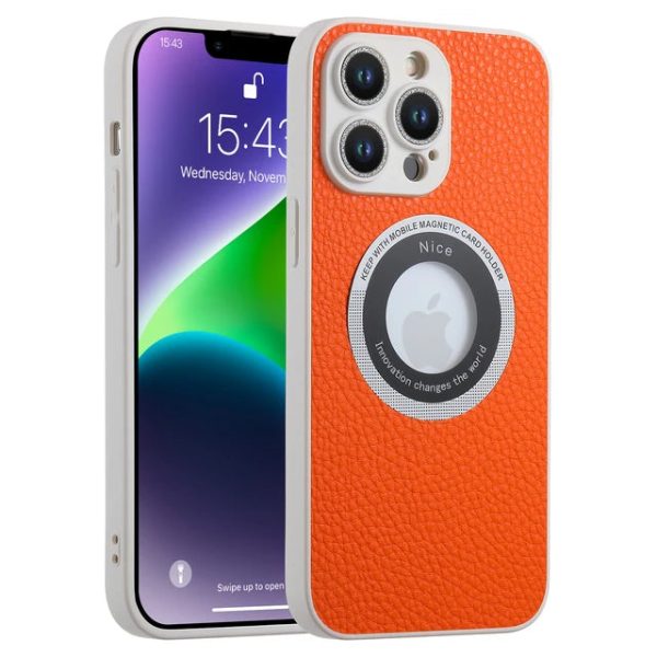 Glass Metal Flash Drilling Lens Protection PU Leather Magnetic Case For Iphone 11 13 12 14 Pro Max 14Plus 14Pro Shockproof Cover - Image 10