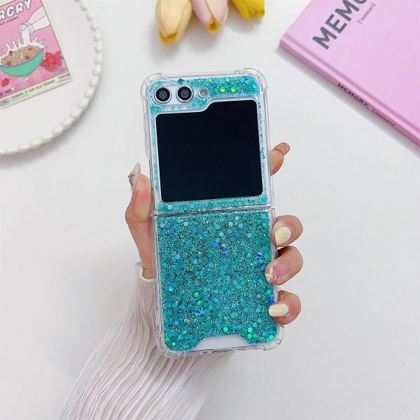 Korean Luxury Glitter Bling Pink Sequin Shockproof Case for Samsung Galaxy Z Flip 5 Z Flip5 Zflip5 Back Cover Funda - Image 10