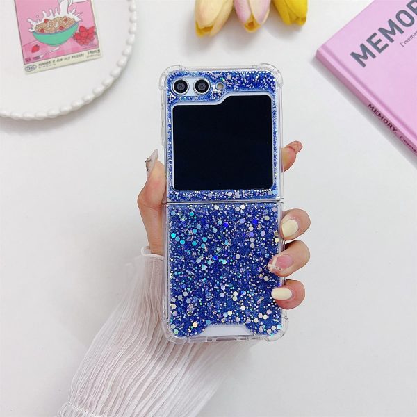 Korean Luxury Glitter Bling Pink Sequin Shockproof Case for Samsung Galaxy Z Flip 5 Z Flip5 Zflip5 Back Cover Funda - Image 7