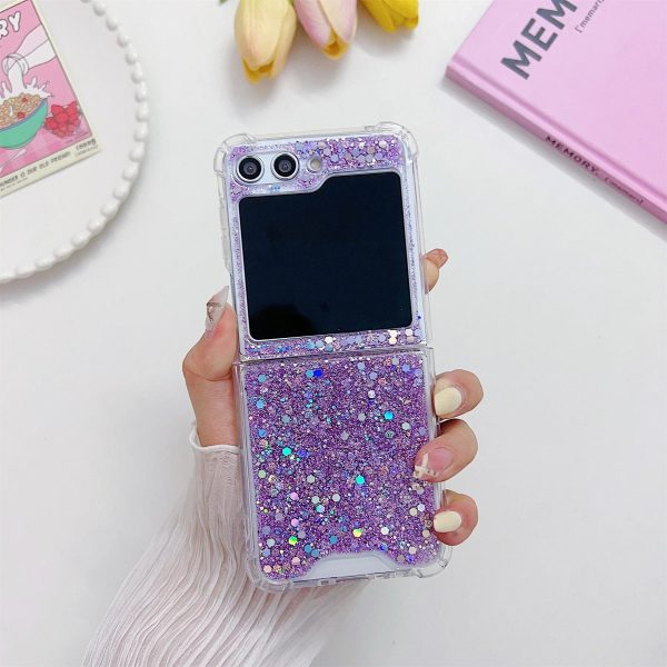 Korean Luxury Glitter Bling Pink Sequin Shockproof Case for Samsung Galaxy Z Flip 5 Z Flip5 Zflip5 Back Cover Funda - Image 11