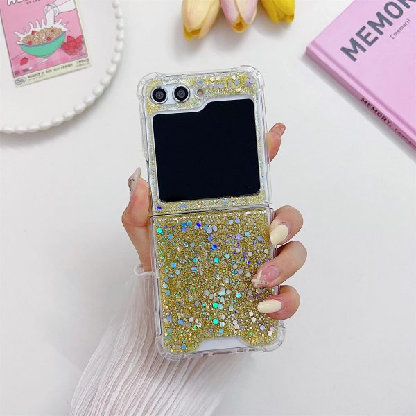 Korean Luxury Glitter Bling Pink Sequin Shockproof Case for Samsung Galaxy Z Flip 5 Z Flip5 Zflip5 Back Cover Funda - Image 9