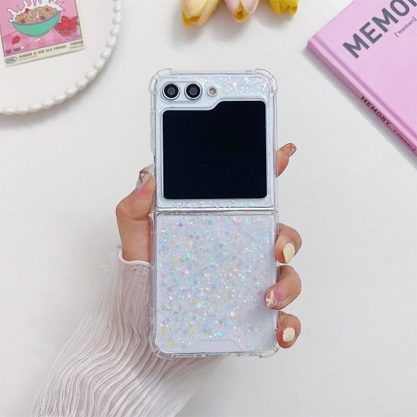 Korean Luxury Glitter Bling Pink Sequin Shockproof Case for Samsung Galaxy Z Flip 5 Z Flip5 Zflip5 Back Cover Funda - Image 8