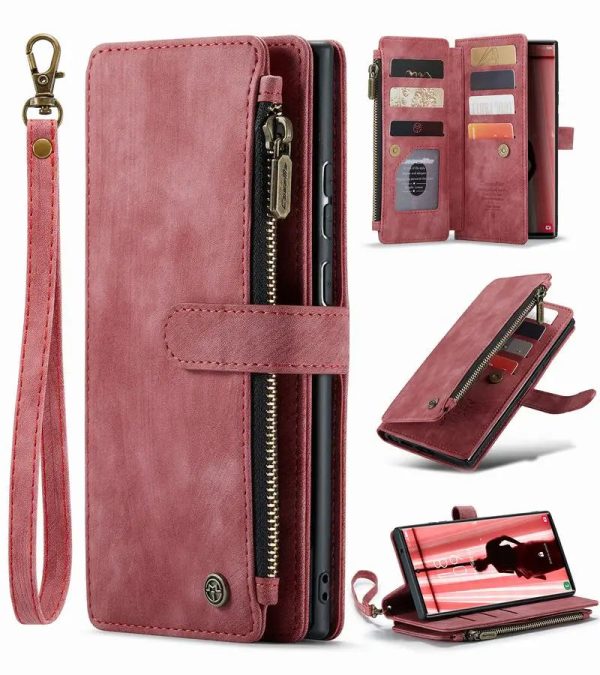 Leather Wallet Case For Samsung Galaxy S23 Ultra S22 S21 S20 FE S10 S9 S8 Plus Magnetic Flip Silicone Phone Bag Cover on S 23 22 - Image 9