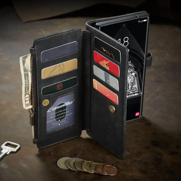 Leather Wallet Case For Samsung Galaxy S23 Ultra S22 S21 S20 FE S10 S9 S8 Plus Magnetic Flip Silicone Phone Bag Cover on S 23 22 - Image 2