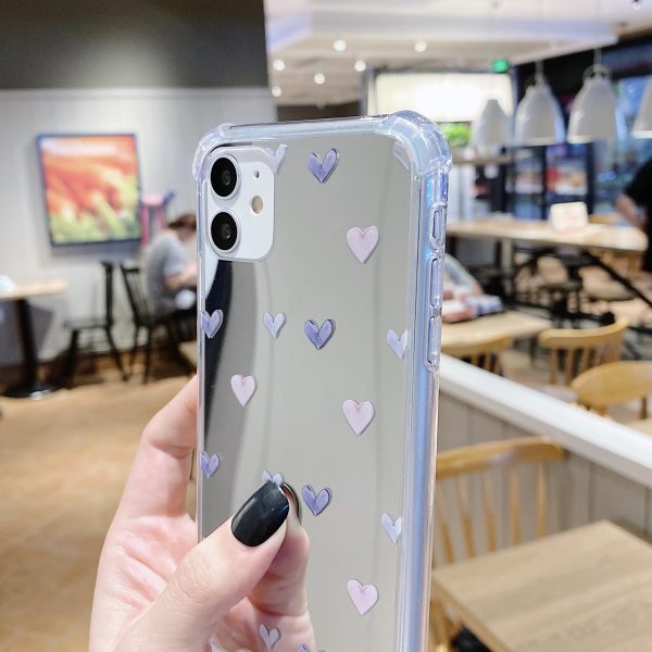 Love Pattern Phone Case For iPhone 14 13 12 11 Pro Max Mirror Phone Cases For iPhone 11 Xr 7 8 Plus - Image 3