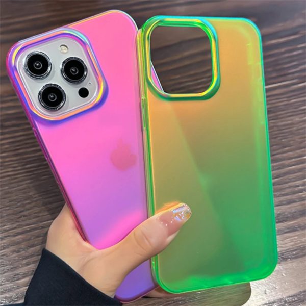 Luxury Colorful Laser Matte Clear Silicone Soft Case For iPhone 15 14 13 12 Pro Max Transparent Shockproof Protective Back Cover - Image 5