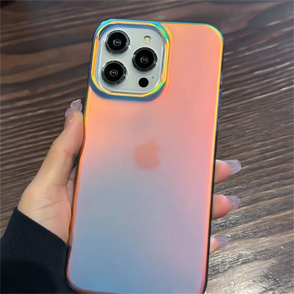 Luxury Colorful Laser Matte Clear Silicone Soft Case For iPhone 15 14 13 12 Pro Max Transparent Shockproof Protective Back Cover - Image 4