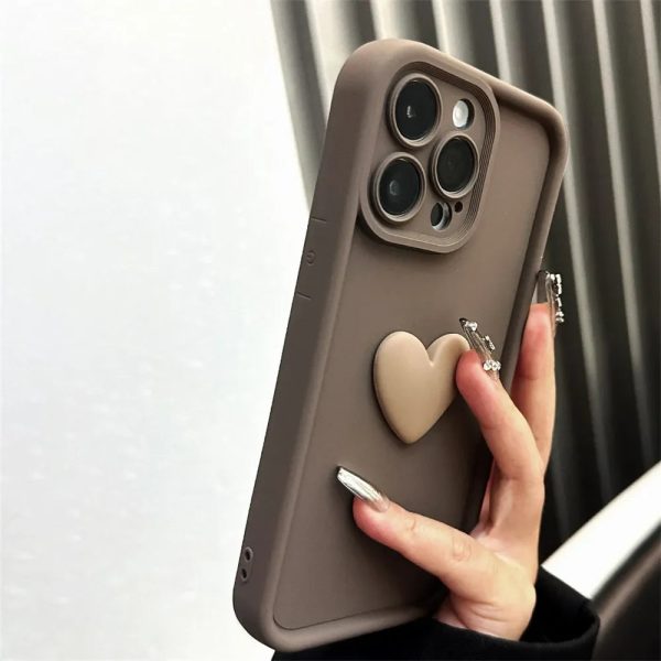 Luxury Cute 3D Love Heart Silicone Phone Case For For XiaoMi RedMi Note 13 12 11 Pro Shockproof Candy Back Cover For POCO F5 - Image 5