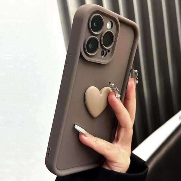 Luxury Cute 3D Love Heart Silicone Phone Case For For XiaoMi RedMi Note 13 12 11 Pro Shockproof Candy Back Cover For POCO F5 - Image 4