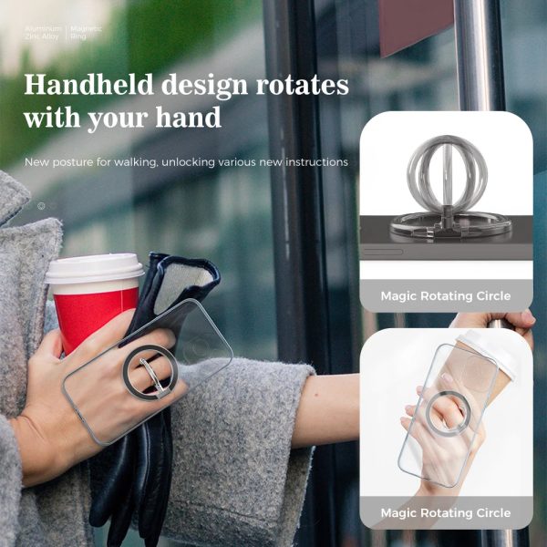 Luxury Folding Phone Holder Metal Finger Ring Magnetic Magnet For iPhone 12 13 14 Pro Max Desktop Smartphone Detachable Stand - Image 6