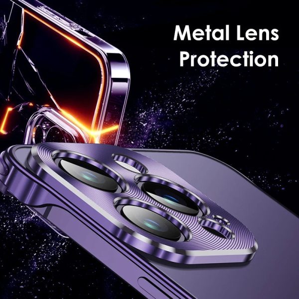 Luxury Metal Frame Phone Case For iPhone 13 14 Pro Max Aluminum Lens Protection Shell Frameless Primary Color Shockproof Cover - Image 6