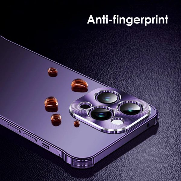 Luxury Metal Frame Phone Case For iPhone 13 14 Pro Max Aluminum Lens Protection Shell Frameless Primary Color Shockproof Cover - Image 4