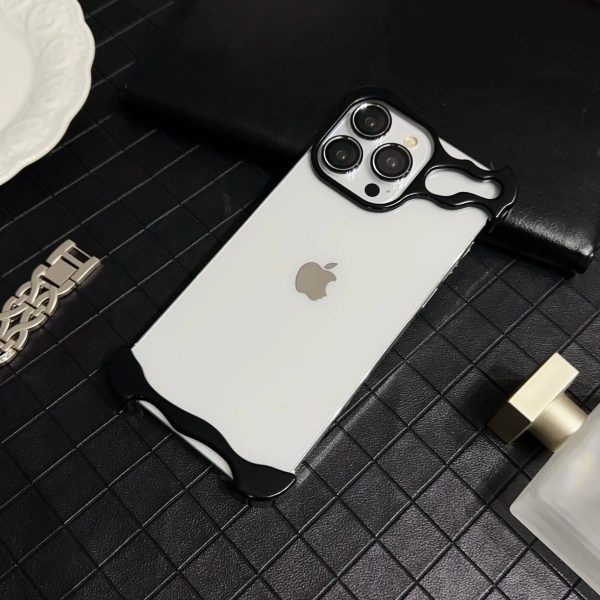 Luxury Metal Titanium Alloy Irregular Phone Case For iPhone 13 14 15 Pro Max 14 15Plus Alien Aluminum Lens Ring Protection Cover - Image 7