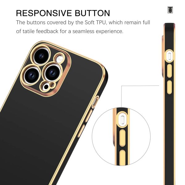 Luxury Solid Color Silicone Soft Case For IPhone 15 14 11 12 13 Pro Max Mini Plus Square Plating Glossy Shockproof Protect Cover - Image 6