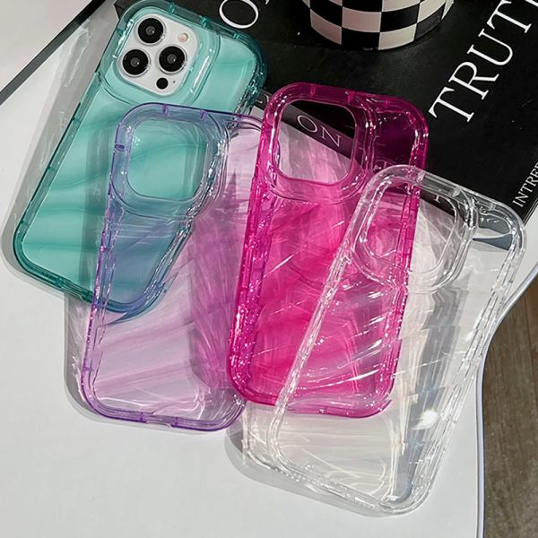 Luxury Water Wavy Pattern Case For Iphone 11 15 Pro Max Cover Iphone 14 13 Pro Max XR 7 8 Plus X Xs SE 6s14Promax Silicon Funda - Image 2