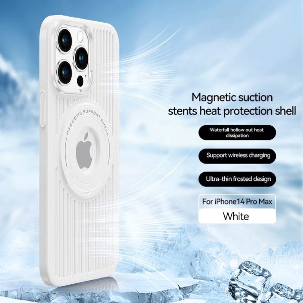 Magnetic Hidden Stand Cooling Phone Case For iphone 12 13 14 15 Pro Max With Ring Holder Shell For Samsung S23 Plus Ultra Cover - Image 10