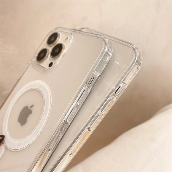 Original Clear Magsafe Magnetic Wireless Charging Animation Case For iPhone 15 14 13 12 11 Plus Mini Pro Max X XS XR 7 8 Cover - Image 5