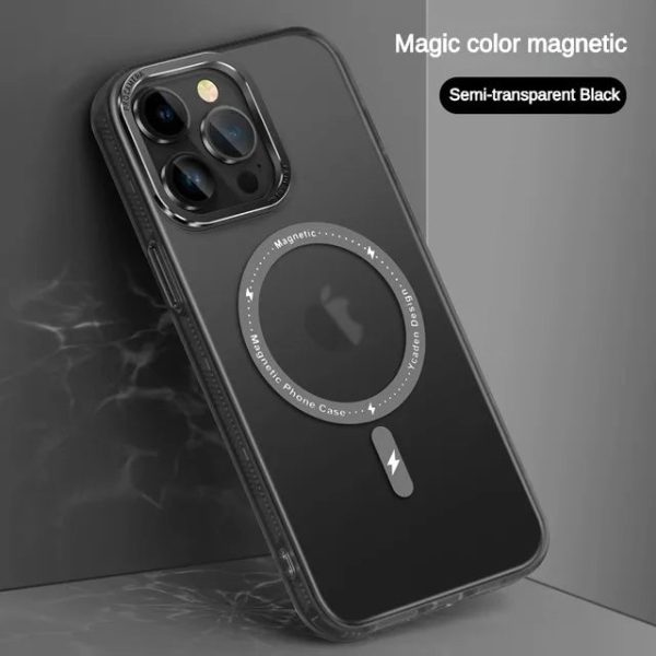 Original Matte Translucent Magnetic Phone Case For iPhone 14 13 Pro Max 14Plus For Magsafe Wireless Charging Hard Cover Funda - Image 8