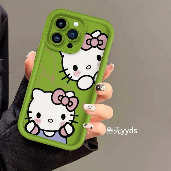 Original Sanrio Hello Kitty  Liquid Silicone Cases For iPhone 15 14 13 11 12 Pro Max XS XR 8 Plus Cute Soft Shockproof Cover Y2K - Image 7