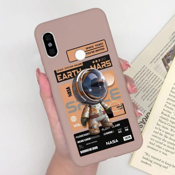 Phone Cases For Xiaomi Redmi Note 5 5 Pro Space Astronaut Matte Silicone Back Cover For Redmi Note5 Pro 5Pro Coque Capa Funda - Image 49