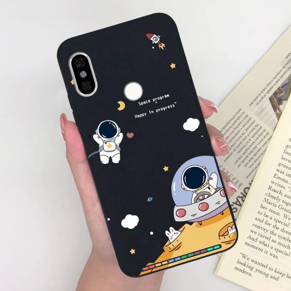 Phone Cases For Xiaomi Redmi Note 5 5 Pro Space Astronaut Matte Silicone Back Cover For Redmi Note5 Pro 5Pro Coque Capa Funda - Image 15