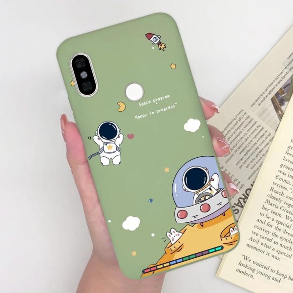 Phone Cases For Xiaomi Redmi Note 5 5 Pro Space Astronaut Matte Silicone Back Cover For Redmi Note5 Pro 5Pro Coque Capa Funda - Image 28