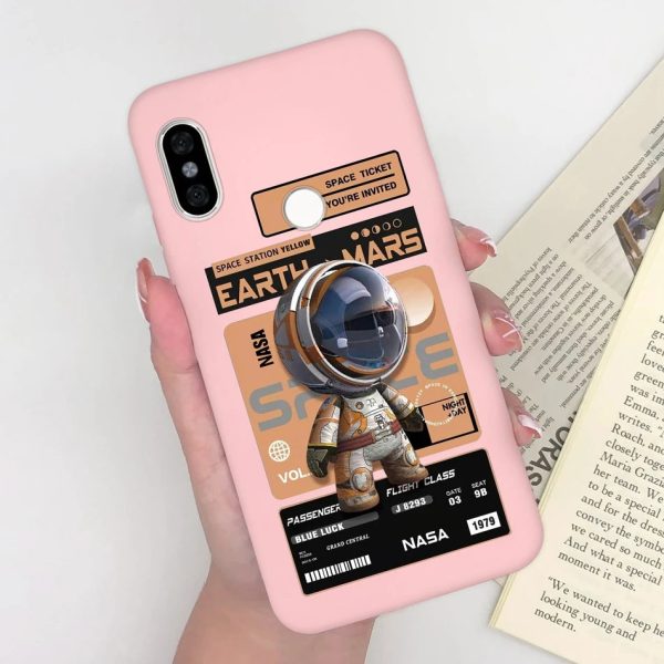 Phone Cases For Xiaomi Redmi Note 5 5 Pro Space Astronaut Matte Silicone Back Cover For Redmi Note5 Pro 5Pro Coque Capa Funda - Image 37