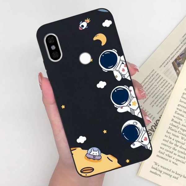 Phone Cases For Xiaomi Redmi Note 5 5 Pro Space Astronaut Matte Silicone Back Cover For Redmi Note5 Pro 5Pro Coque Capa Funda - Image 5