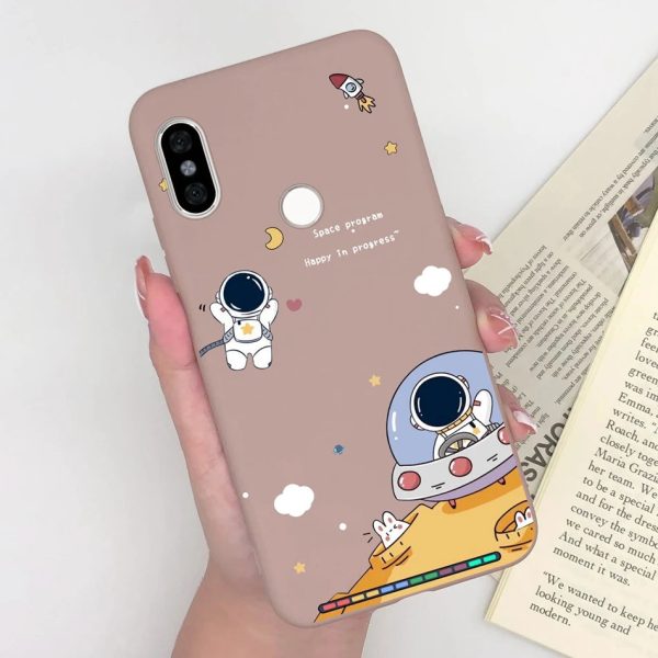 Phone Cases For Xiaomi Redmi Note 5 5 Pro Space Astronaut Matte Silicone Back Cover For Redmi Note5 Pro 5Pro Coque Capa Funda - Image 50