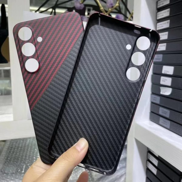 Real Carbon Fiber Case for Samsung Galaxy S24 Ultra Thin Aramid Fiber Cover for Samsung S24 Plus Case Luxury Forging Bright - Image 14