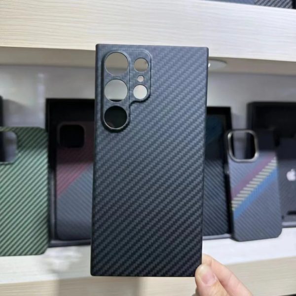 Real Carbon Fiber Case for Samsung Galaxy S24 Ultra Thin Aramid Fiber Cover for Samsung S24 Plus Case Luxury Forging Bright - Image 7